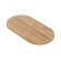TREIBHOLZ | Gastro Massiv Tischplatte | 200 x 100 x 4 cm | Eiche | Oval Rund