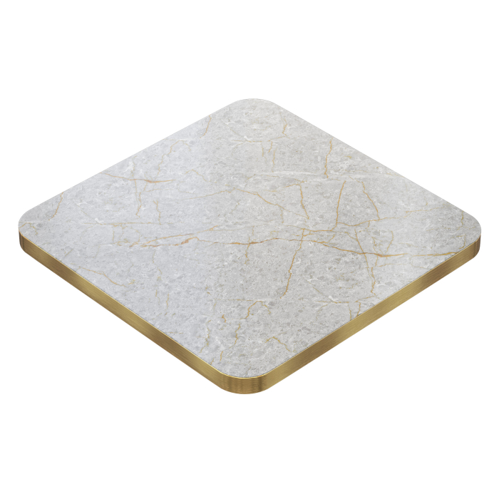 DUBAI | Gastro Bordsplatta | B:T 70 x 70 cm | Grå Marmor