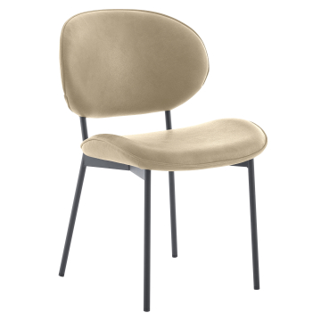 Ebba | Bistro Chair | Beige | Leather