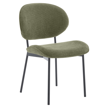 Ebba | Bistro Stuhl | Grün | Stoff/Textil