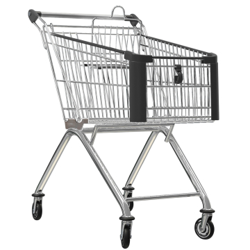 HERCULES | Handlevogn til supermarked | 60 liter | antrasitt | + barnesete
