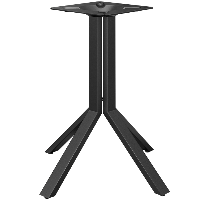 ELVAS PREMIUM | Bistro-pöydän runko | Musta | 4 jalkaa | Pylväs: 72 cm