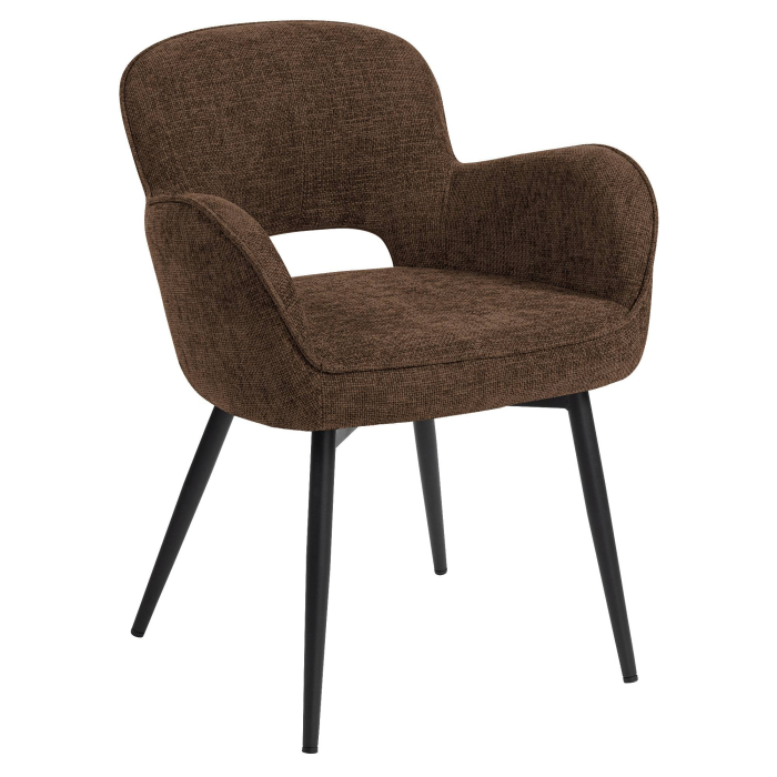 ELIF | Chaise d'hôtel | Tissu | Marron