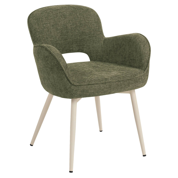 ELIF | Chaise d'hôtel | Tissu | Verte