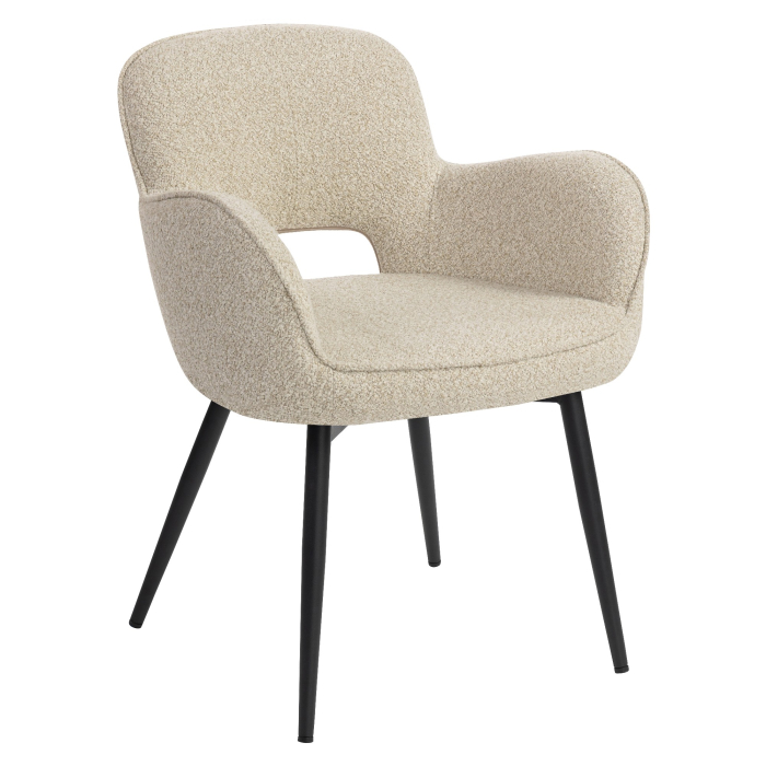 ELIF | Hotelstol | Teddystof | Beige