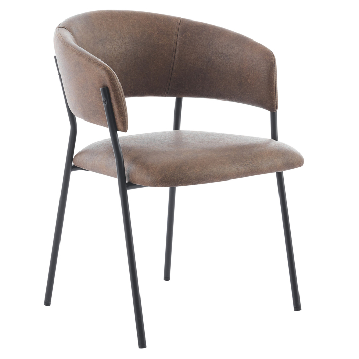 Elsa | Bistro Chair | Brown | Leather