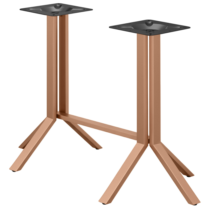 ELVAS | Bistro Dobbelt Ståbordstel | B:T 118/128 x 105cm | Kobber