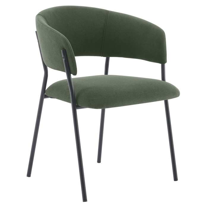 Elsa | Bistrostoel | Groen | Fluweel