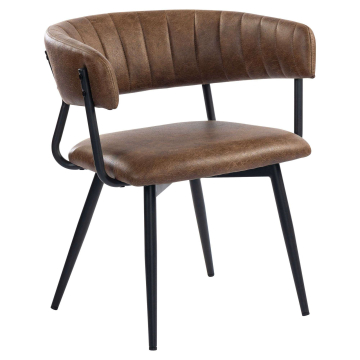 Elin | Hotel Chair | Brown | Leather