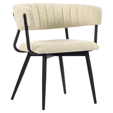 Elin | Hotell Stol | Beige | Teddystoff