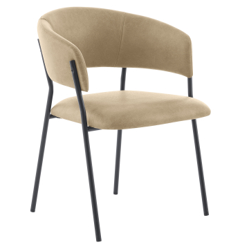 Elsa | Bistrostol | Beige | Skinn