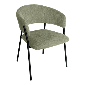 Elsa | Sedia Bistro | Verde | Tessuto