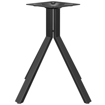 ELVAS BIG | Bistro Tischgestell | Höhe: 72 cm | Fuß: 68 x 68 cm | Schwarz