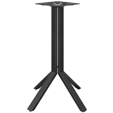 ELVAS | Bistro Stehpultramme | Sort | 4 fødder | Søjle: 105 cm