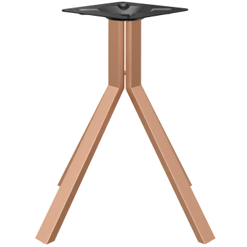 ELVAS BIG | Bistro Tischgestell | Höhe: 72 cm | Fuß: 68 x 68 cm | Kupfer