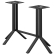 ELVAS | Bistro Dobbel Stilttiskramme | B:T 118/128 x 105 cm | Svart