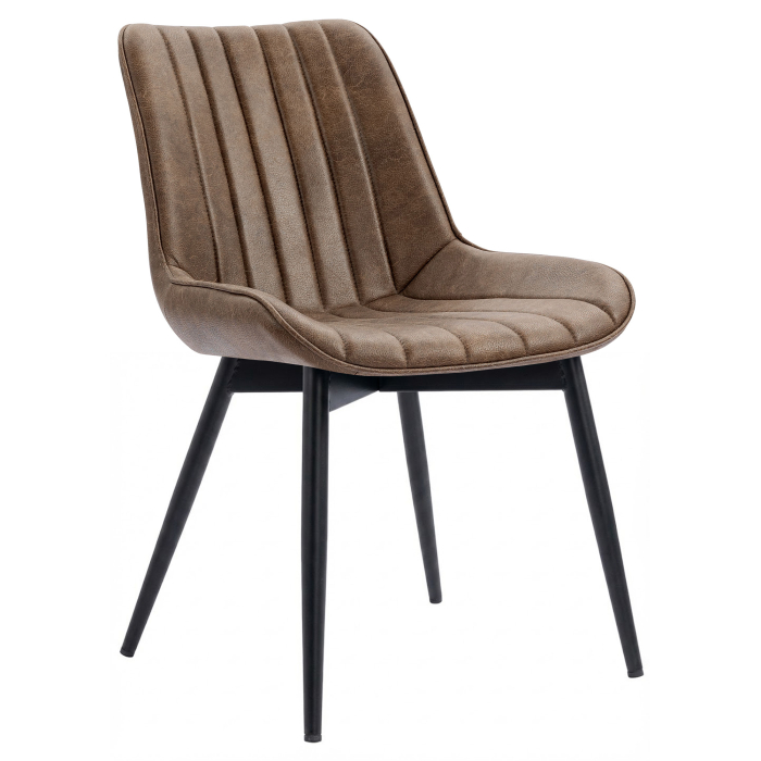 EMILY | Fauteuil d'hôtel | Cuir | Marron