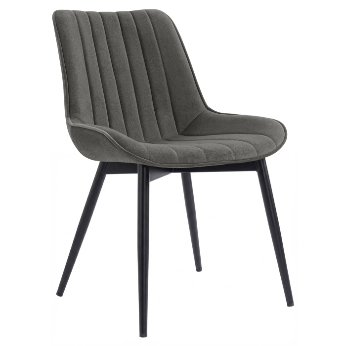 EMILY | Fauteuil d'hôtel | Velours | Gris