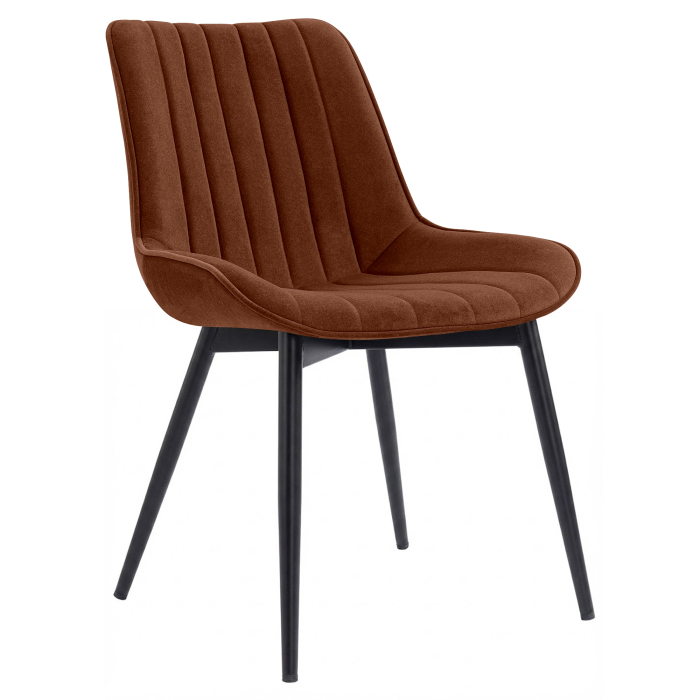 EMILY | Hotellstol | Fløyel | Rød bronse