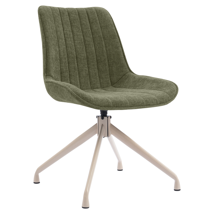 EMILY | Hotellstol | Tyg/Textil | Grön | Vridbar bas