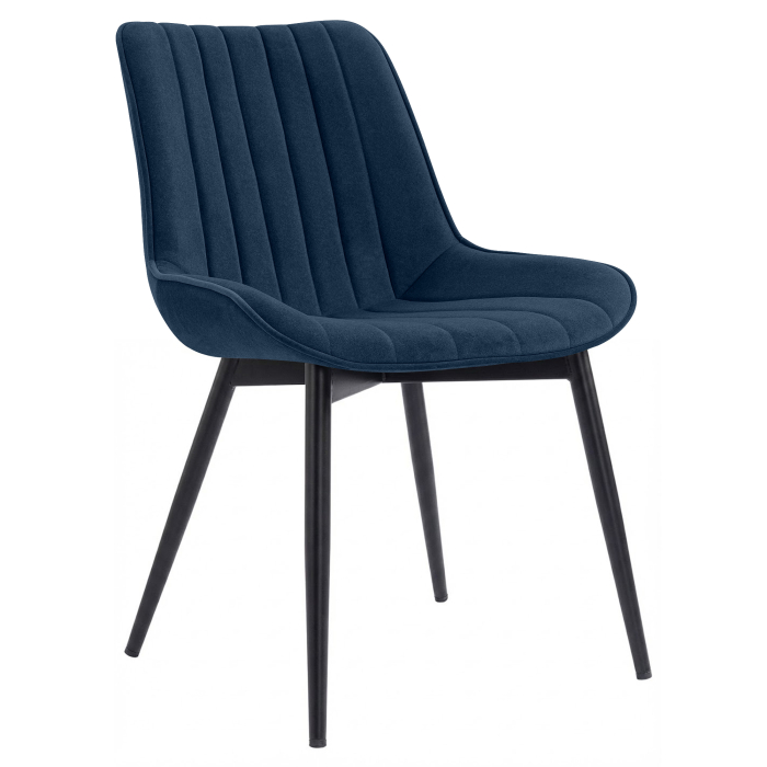 EMILY | Hotelstoel | Fluweel | Blauw