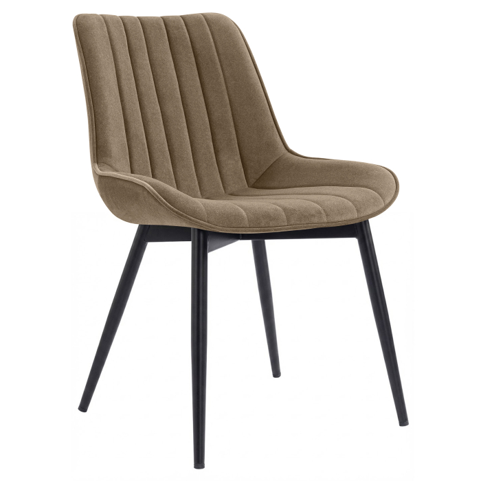 EMILY | Hotelstoel | Fluweel | Taupe