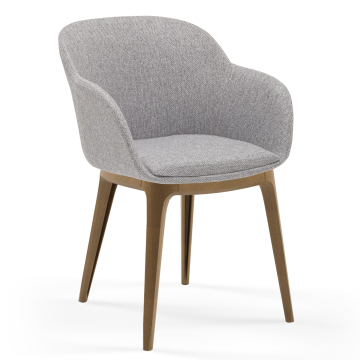 EMILIA | Bistrostol | stoff | Grå