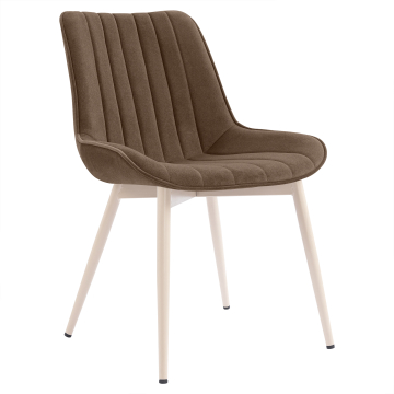 EMILY | Hotel Stuhl | Samt | Braun