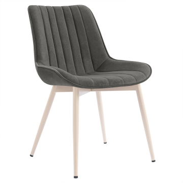 EMILY | Hotel Stuhl | Samt | Grau