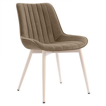 EMILY | Hotel Stuhl | Samt | Taupe