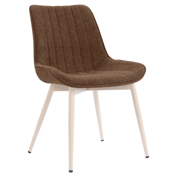 EMILY | Hotel Stuhl | Stoff/Textil | Braun