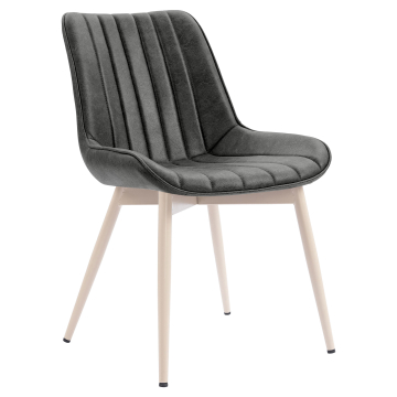 EMILY | Hotellstol | Läder | Svart