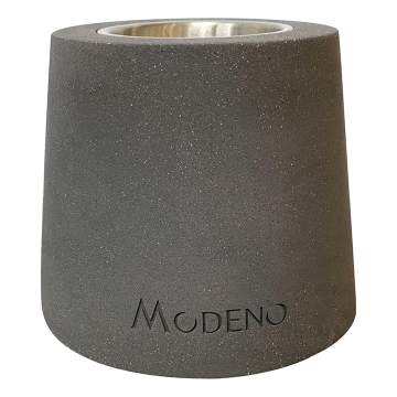 ENTTA | Braciere da tavolo a etanolo | L:P:A 16 x 16 x 13 cm | Cemento | Grigio scuro