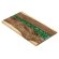 EPOXID BRAZIL | Epoxid Tischplatte | 110 x 60 x 4 cm | Walnuß | Epoxid: Grün | Rechteckig