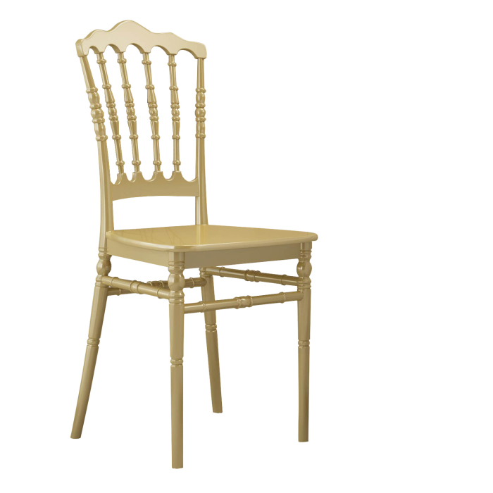 ESTELA | Wedding chair | Gold | Plastic | Stackable