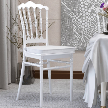 ESTELA | Wedding chair | White | Plastic | Stackable | + seat cushion