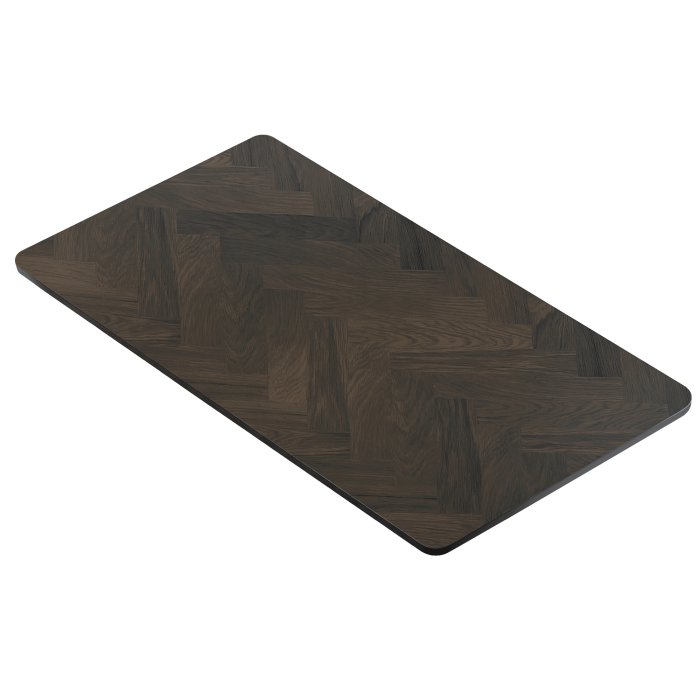 EUROPE OAK | Gastro Massiv Tischplatte | 110 x 60 x 2,5 cm | Wenge | Rechteckig | Fischgrät