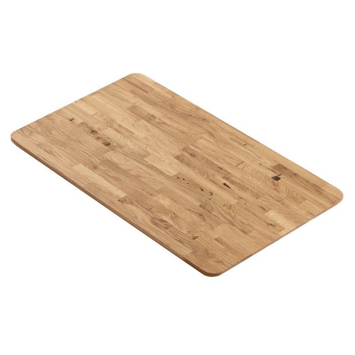EUROPE OAK | Gastro Massiv Tischplatte | 110 x 60 x 2,5 cm | Eiche | Rechteckig | Fingerjoint