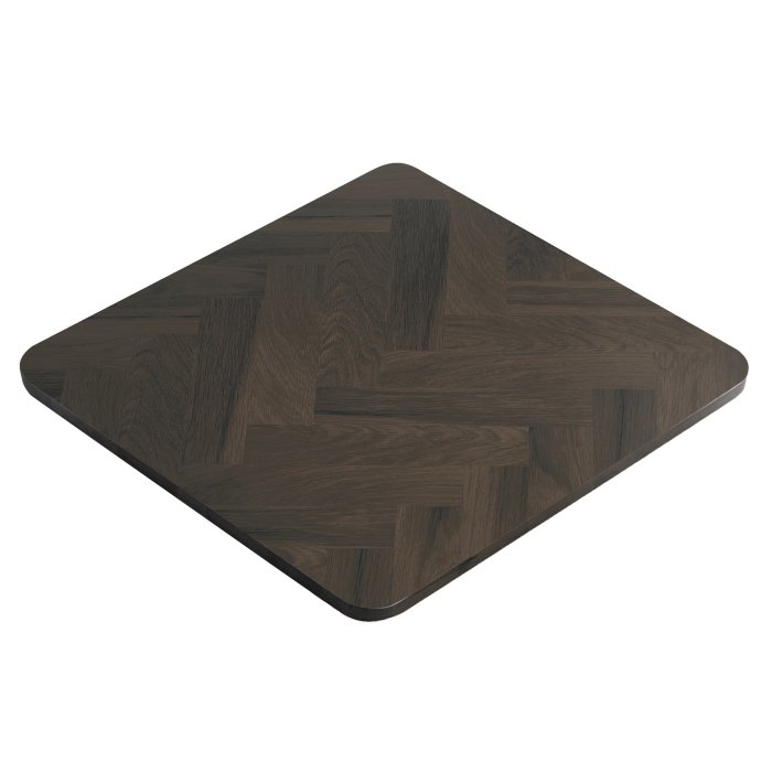 EUROPE OAK | Gastro Massiv Tischplatte | 60 x 60 x 2,5 cm | Wenge | Quadratisch | Fischgrät