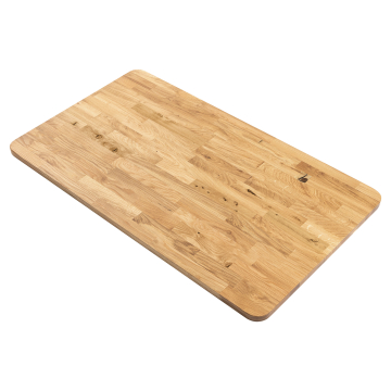 EUROPE OAK | Solid Wood Table Top for Restaurant Use | 120 x 70 x 2.5 cm | Oak | Rectangular | Finger Joint
