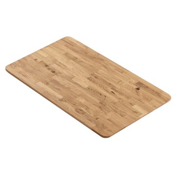 EUROPE OAK | Gastro Massiv Tischplatte | 110 x 60 x 2,5 cm | Eiche | Rechteckig | Fingerjoint