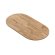 EUROPE OAK | Gastro Massiv Tischplatte | 130 x 80 x 2,5 cm | Eiche | Oval Rund | Fingerjoint