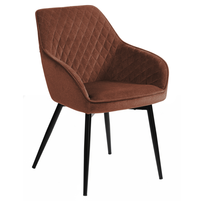 Eva | Hotel Chair | Red Bronze | Velvet