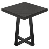 FCO | Bistro Table | W: 80 x 80 cm | H: 78 cm | Black | Frame: Black