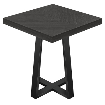 FCO | Tablier de bistro | L:P 80 x 80 cm | H 78 cm | Noir | Piètement : Noir