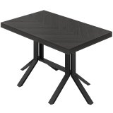 FE | Bistro Bord | B: 120 x 70 cm | H 78 cm | Sort | Stel: Sort