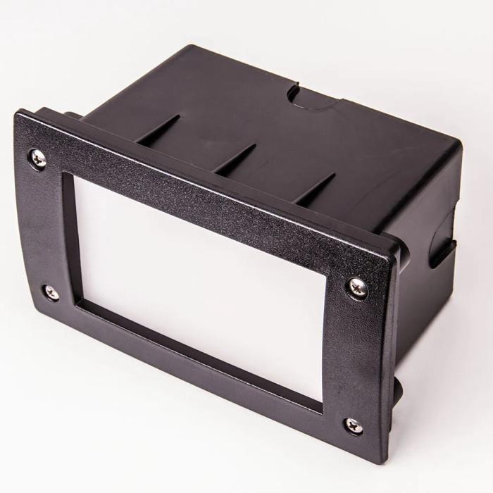 FIONA utendørs LED innfelt vegglampe sort H113xB188mm 1x3W GX53 3000K 50000h 350lm varmhvit IP67