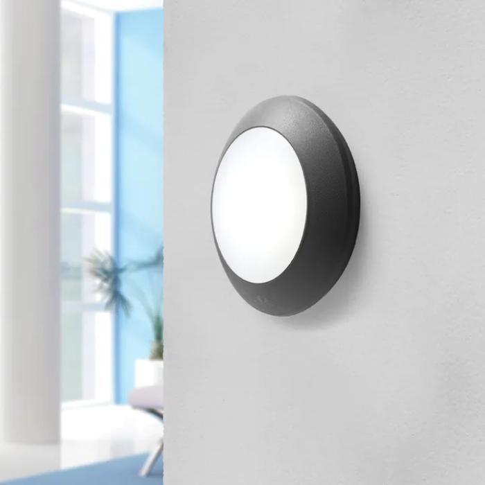 FIONA Utendørs LED Vegglampe Sort GX53 3W Moderne 20cm IP66 A++ Varm Hvit 3000K 300lm FIONA Utendørs LED Vegglampe Sort GX53 3W Moderne 20cm IP66 A++ Varm Hvit 3000K 300lm