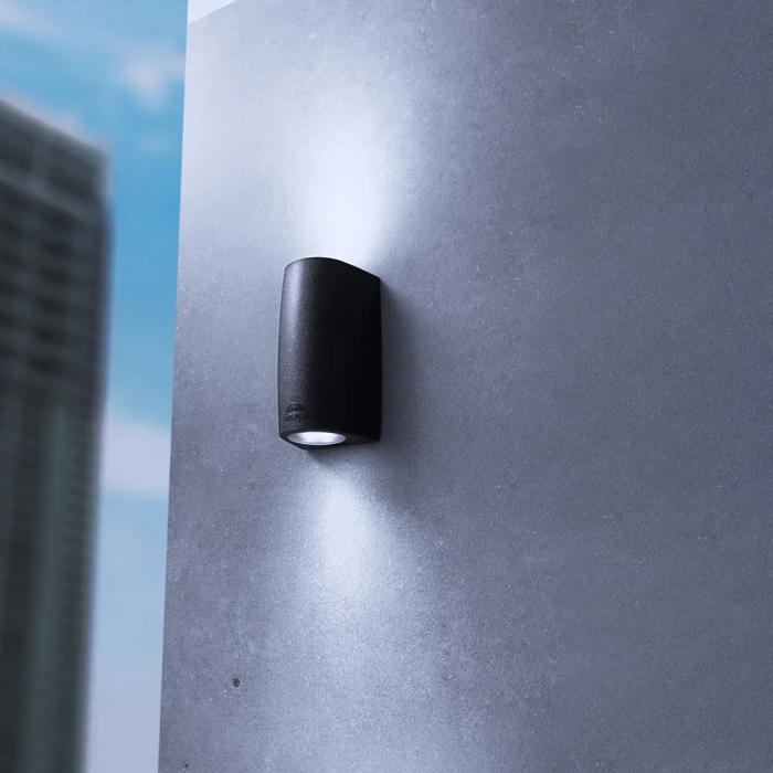 FIONA Outdoor LED Vegglampe 2x4,5W Up & Down GU10 Sort FIONA Outdoor LED Vegglampe 2x4,5W Up & Down GU10 Sort