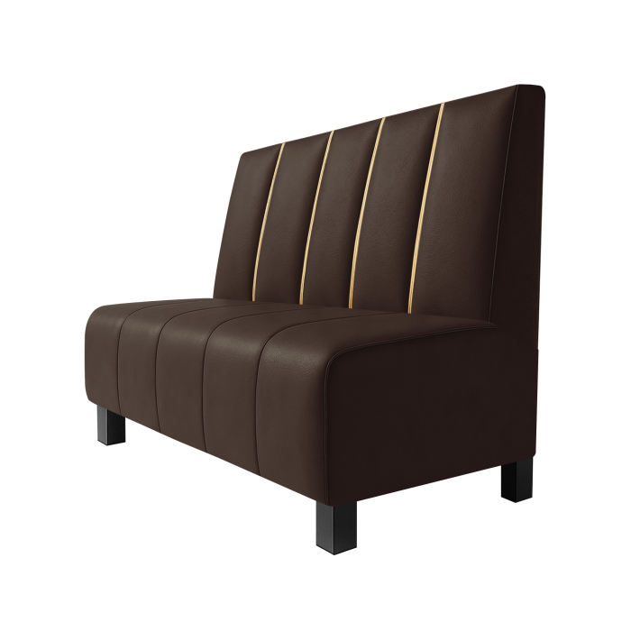 Fischer | Gastrobank F | Gastrobank | B:H 60 x 100 cm | Brun | Dubai | Læder